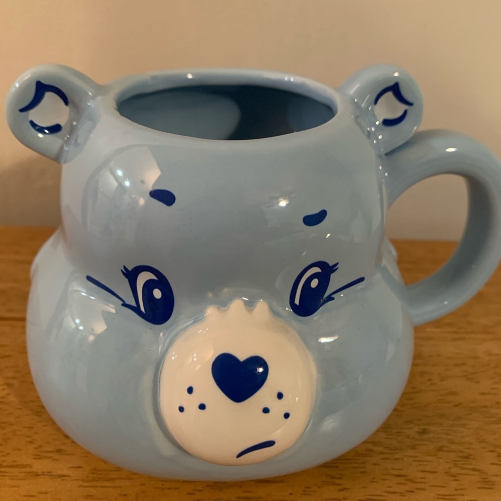 Care Bears Grumpy Bear Blue 3D Sculpted Ceramic Mug Size 20 oz New - Picture 7 of 8